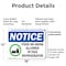 Signmission Food Or Drink Allowed In This Refrigerator, 18 in W x Rectangle, Plastic OS-2PACK-NS-P-1218-L-15699 - alternate 7